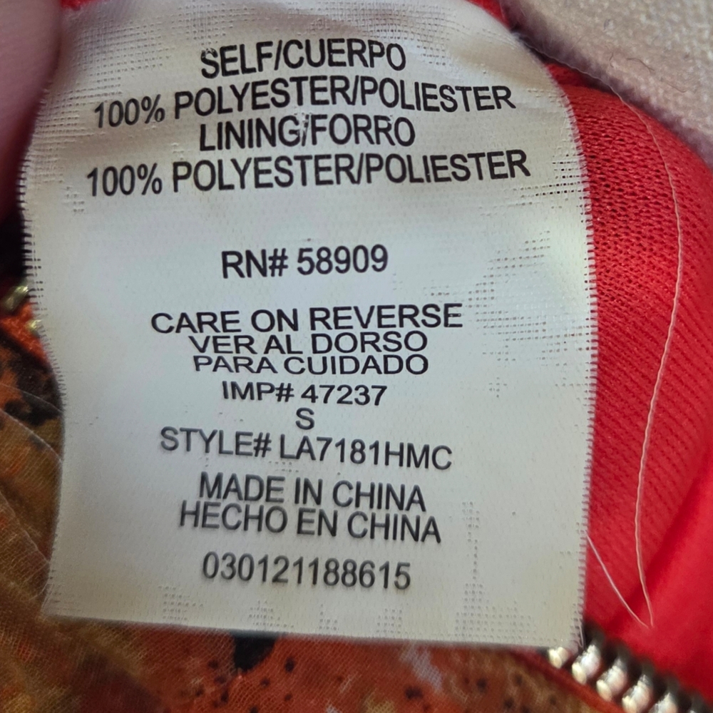 Gibson Latimer Orange Printed Flutter Maxi Dress - Picture 9 of 9